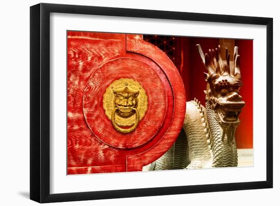 China 10MKm2 Collection - The Door God - Dragon-Philippe Hugonnard-Framed Photographic Print
