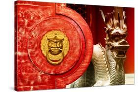 China 10MKm2 Collection - The Door God - Dragon-Philippe Hugonnard-Stretched Canvas