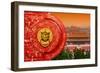 China 10MKm2 Collection - The Door God - Forbidden City Architecture-Philippe Hugonnard-Framed Photographic Print