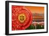 China 10MKm2 Collection - The Door God - Forbidden City Architecture-Philippe Hugonnard-Framed Photographic Print