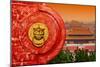 China 10MKm2 Collection - The Door God - Forbidden City Architecture-Philippe Hugonnard-Mounted Photographic Print