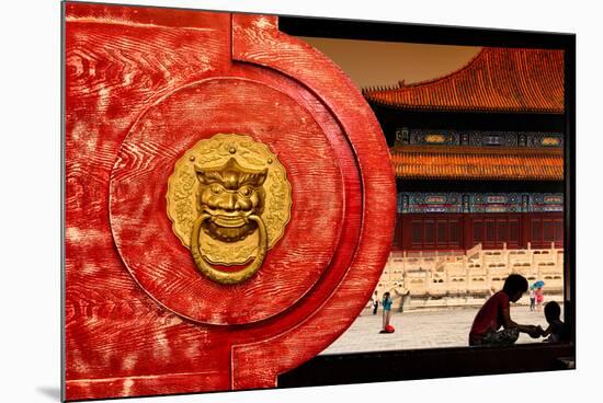 China 10MKm2 Collection - The Door God - Forbidden City-Philippe Hugonnard-Mounted Photographic Print