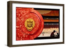 China 10MKm2 Collection - The Door God - Forbidden City-Philippe Hugonnard-Framed Photographic Print