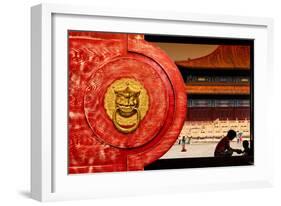 China 10MKm2 Collection - The Door God - Forbidden City-Philippe Hugonnard-Framed Photographic Print