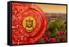 China 10MKm2 Collection - The Door God - Forbidden City-Philippe Hugonnard-Framed Stretched Canvas