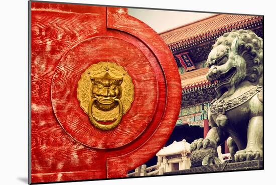 China 10MKm2 Collection - The Door God - Forbidden City-Philippe Hugonnard-Mounted Photographic Print