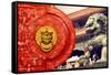 China 10MKm2 Collection - The Door God - Forbidden City-Philippe Hugonnard-Framed Stretched Canvas