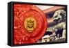 China 10MKm2 Collection - The Door God - Forbidden City-Philippe Hugonnard-Framed Stretched Canvas
