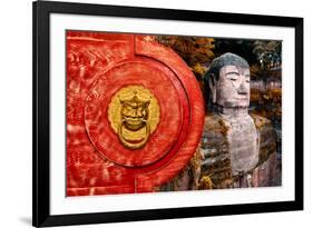 China 10MKm2 Collection - The Door God - Giant Buddha-Philippe Hugonnard-Framed Photographic Print