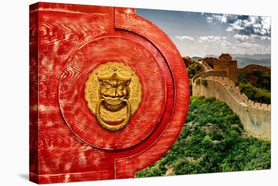 China 10MKm2 Collection - The Door God - Great Wall of China-Philippe Hugonnard-Stretched Canvas