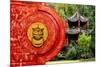 China 10MKm2 Collection - The Door God - Green Temple-Philippe Hugonnard-Mounted Photographic Print