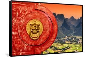 China 10MKm2 Collection - The Door God - Guilin-Philippe Hugonnard-Framed Stretched Canvas
