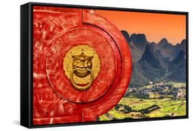China 10MKm2 Collection - The Door God - Guilin-Philippe Hugonnard-Framed Stretched Canvas