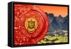 China 10MKm2 Collection - The Door God - Guilin-Philippe Hugonnard-Framed Stretched Canvas