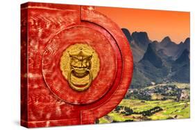 China 10MKm2 Collection - The Door God - Guilin-Philippe Hugonnard-Stretched Canvas