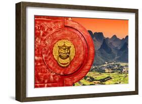 China 10MKm2 Collection - The Door God - Guilin-Philippe Hugonnard-Framed Photographic Print