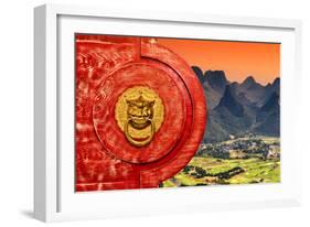 China 10MKm2 Collection - The Door God - Guilin-Philippe Hugonnard-Framed Photographic Print