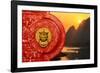 China 10MKm2 Collection - The Door God - Li river at Sunsrise-Philippe Hugonnard-Framed Photographic Print