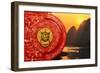 China 10MKm2 Collection - The Door God - Li river at Sunsrise-Philippe Hugonnard-Framed Photographic Print