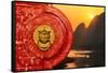 China 10MKm2 Collection - The Door God - Li river at Sunsrise-Philippe Hugonnard-Framed Stretched Canvas