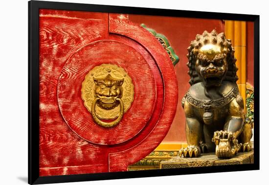 China 10MKm2 Collection - The Door God - Lion-Philippe Hugonnard-Framed Photographic Print