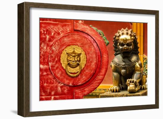 China 10MKm2 Collection - The Door God - Lion-Philippe Hugonnard-Framed Photographic Print