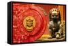 China 10MKm2 Collection - The Door God - Lion-Philippe Hugonnard-Framed Stretched Canvas
