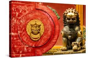 China 10MKm2 Collection - The Door God - Lion-Philippe Hugonnard-Stretched Canvas