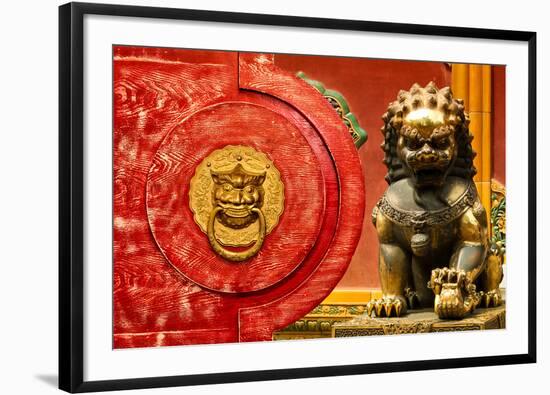 China 10MKm2 Collection - The Door God - Lion-Philippe Hugonnard-Framed Photographic Print