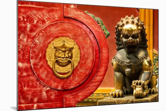 China 10MKm2 Collection - The Door God - Lion-Philippe Hugonnard-Mounted Photographic Print