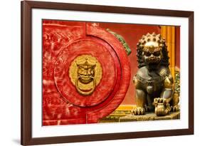 China 10MKm2 Collection - The Door God - Lion-Philippe Hugonnard-Framed Photographic Print