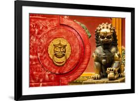 China 10MKm2 Collection - The Door God - Lion-Philippe Hugonnard-Framed Photographic Print