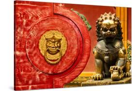 China 10MKm2 Collection - The Door God - Lion-Philippe Hugonnard-Stretched Canvas