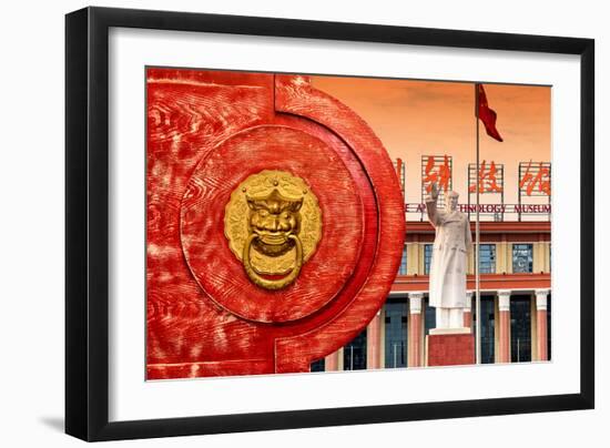 China 10MKm2 Collection - The Door God - Mao Zedong-Philippe Hugonnard-Framed Photographic Print