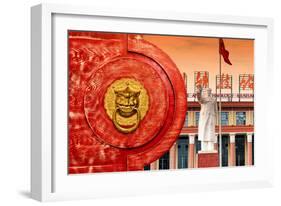 China 10MKm2 Collection - The Door God - Mao Zedong-Philippe Hugonnard-Framed Photographic Print