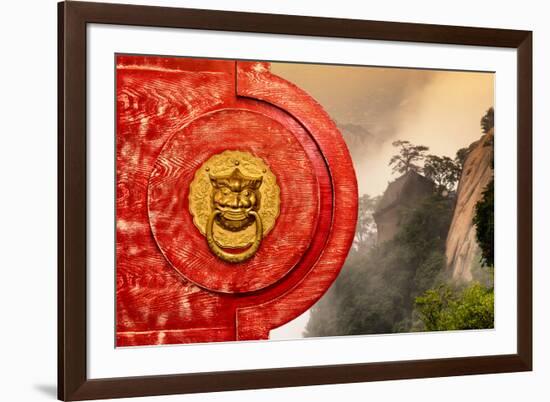 China 10MKm2 Collection - The Door God - Mount Huashan-Philippe Hugonnard-Framed Photographic Print