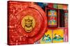 China 10MKm2 Collection - The Door God - Prayer Wheel-Philippe Hugonnard-Stretched Canvas