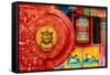 China 10MKm2 Collection - The Door God - Prayer Wheel-Philippe Hugonnard-Framed Stretched Canvas