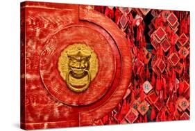 China 10MKm2 Collection - The Door God - Prayer-Philippe Hugonnard-Stretched Canvas