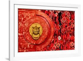 China 10MKm2 Collection - The Door God - Prayer-Philippe Hugonnard-Framed Photographic Print