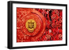 China 10MKm2 Collection - The Door God - Prayer-Philippe Hugonnard-Framed Photographic Print