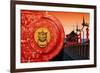 China 10MKm2 Collection - The Door God - Red Lanterns-Philippe Hugonnard-Framed Photographic Print