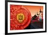 China 10MKm2 Collection - The Door God - Red Lanterns-Philippe Hugonnard-Framed Photographic Print