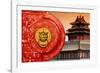 China 10MKm2 Collection - The Door God - Red Temple-Philippe Hugonnard-Framed Photographic Print