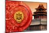 China 10MKm2 Collection - The Door God - Red Temple-Philippe Hugonnard-Mounted Photographic Print