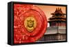 China 10MKm2 Collection - The Door God - Red Temple-Philippe Hugonnard-Framed Stretched Canvas