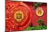 China 10MKm2 Collection - The Door God - Red Temple-Philippe Hugonnard-Mounted Photographic Print