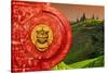 China 10MKm2 Collection - The Door God - Rice Terraces-Philippe Hugonnard-Stretched Canvas