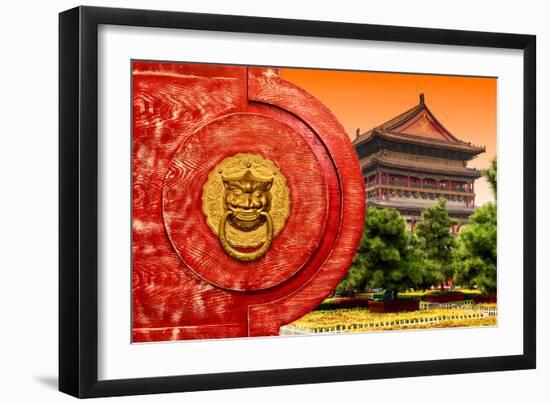 China 10MKm2 Collection - The Door God - Summer Garden-Philippe Hugonnard-Framed Photographic Print