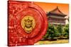 China 10MKm2 Collection - The Door God - Summer Garden-Philippe Hugonnard-Stretched Canvas